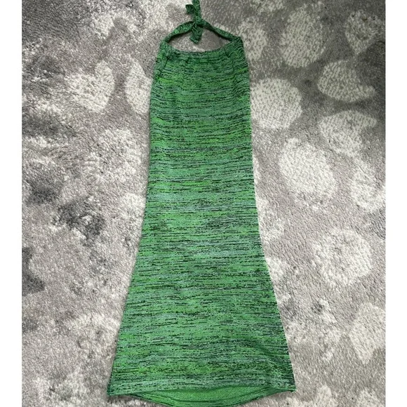 8 Bridies Dresses | 8 Birdies. Green Knit Halter Dress. | Color: Green | Size: S | Ally__Evans's Closet
